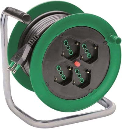 Avvolgicavo Ondino Fme 2P con T 16A Bipasso Schuko X4 N°xmmq 3X15 15 m - 2