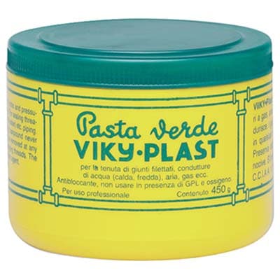 Pasta Verde Viky Plast 450 g 6 Pezzi - 2