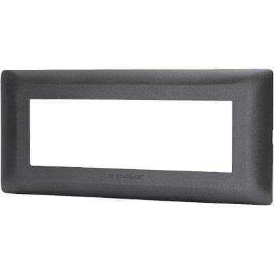 Placca Coprifrutti Abm Nero Posti 6 190 x 85 mm 8 Pezzi - 2