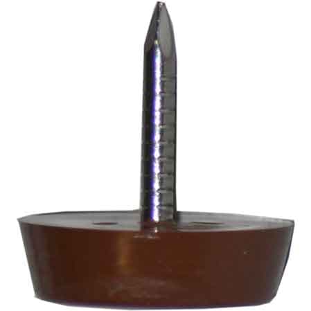 Piedino Sottosedia Ø 17 mm Marrone 250 Pezzi - 2