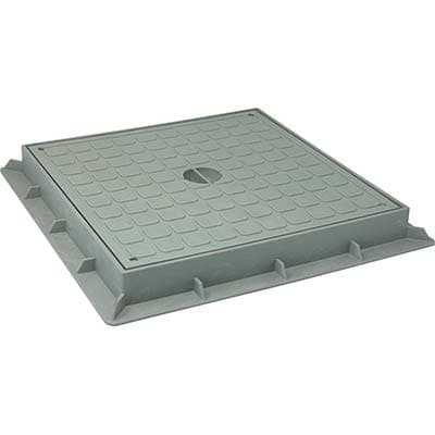 Chiusino di Derivazione Plastica Cm 40X40 con Telaio - 2