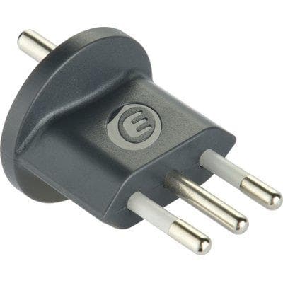 Adattatore Schuko Fisso Electraline Grigio 2P con T 10A 2 Pezzi - 2