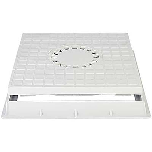 Chiusino Sifonato per Pozzetto Derivazione Plastica Cm 30X30 con Telaio - 2