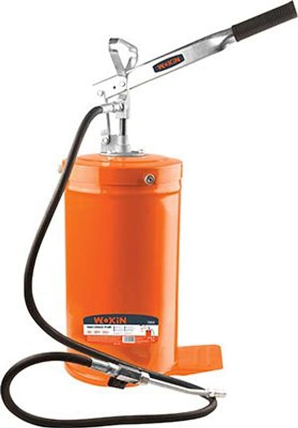 Pompa Ingrassaggio Manuale 729510 Wokin Acciaio Mm 220X380 Kg 16 Tubo Mt - 2