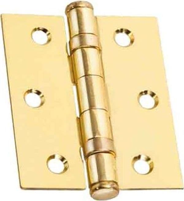 Cerniera con Cuscinetti e Sfere 90 x 75 mm Cromo Satinato - 2