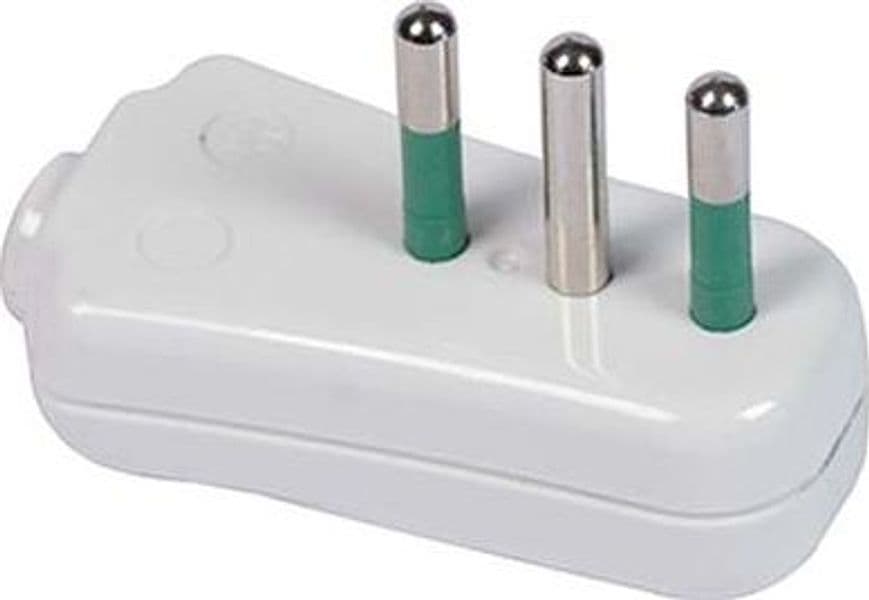 Spina Mobile Ribassata Garanti Bianco 2P con T 10A 10 Pezzi – Fanton