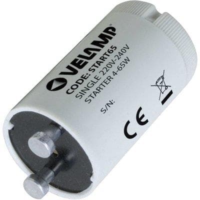 Starter per Lampada Fluorescente Velamp Watt 4 x 65 230 V 50 Pezzi - 2