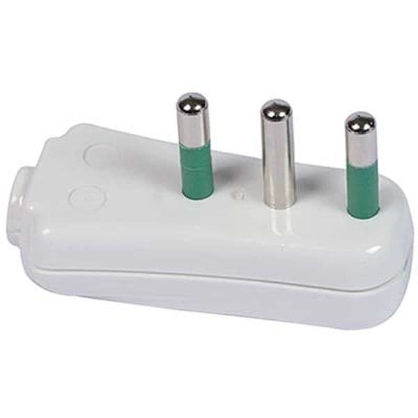 Spina Mobile Ribassata Garanti Bianco 2P con T 16A 10 Pezzi - 2