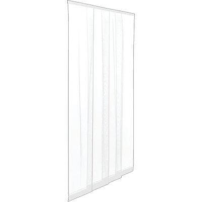 Zanzariera Porta Ecco Strip a Strisce Irs Poliestere Bianco Cm 140 H.cm 250 - 2