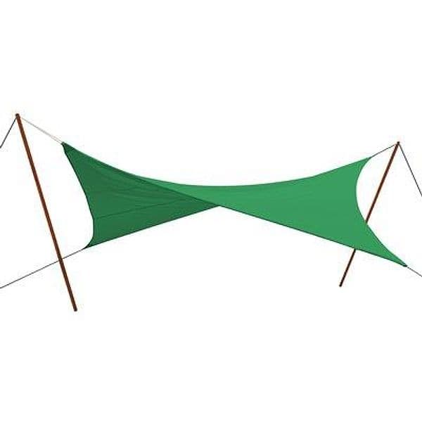 Vela Ombreggiante Triangolare Stars Pe Verde 180 g m² 5 m,0X5,0X5,0 - 2