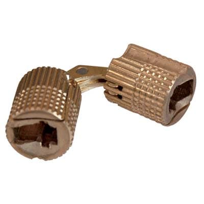 Cerniera a Cilindro Invisibile Ottone Lucido Ø 14 mm 6 Pezzi - 2