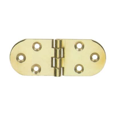 Cerniera a Biscotto Ottone Lucido 80 x 30 mm 6 Pezzi - 2