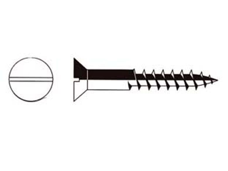 Viti per Legno Testa Svasata Piana Ø 5 mm MMX70 Ferro Bronzato 100 Pezzi – Mustad
