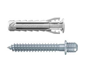 Tassello con Doppia Vite Sx Plus 6 Dv Fischer 100 Pezzi - 2