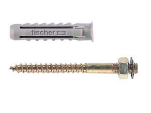 Tassello con Doppio Filetto Sx Plus Dv 8X40 Fischer 50 Pezzi - 2