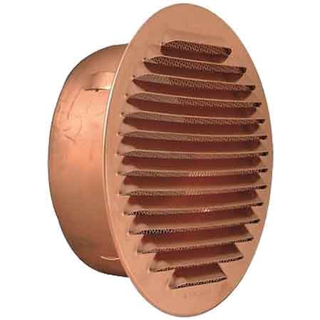 Griglia di Aerazione Tonda in Rame Ø 150 mm - 2