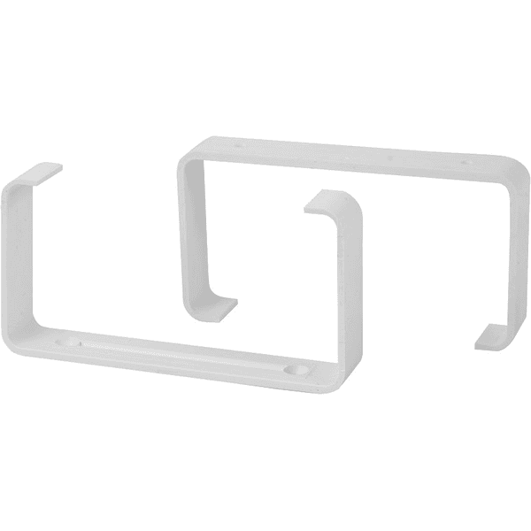 Kit Staffe Fermatubo per Tubo Rettangolare Mm 110 x 55 Pes 2 Pezzi - 2