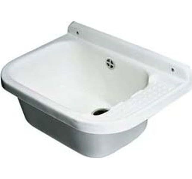 Pilozzo a Parete in Resina Bianco con Sifone 50 CMX35X24 Mongardi - 2