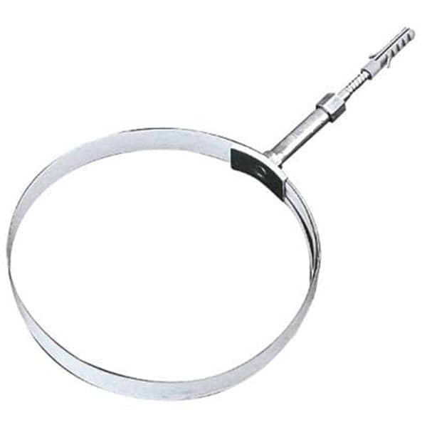 Collare Regolabile per Canne Fumarie Ø 80 x 140 mm Colore Bianco - 2