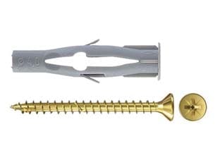 Tassello in Nylon con Vite Fu V Ø 6 mm MMX45 Vite 3,5 MMX55 100 Pezzi - 2