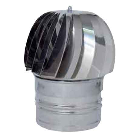Fumaiolo Zincato Eolico Tondo Ø 100 mm - 2