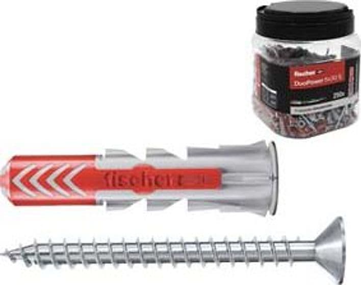 Tassello in Nylon con Vite Promopack Duopower Ø 6 mm MMX30 CONF.PZ.250 1 - 2