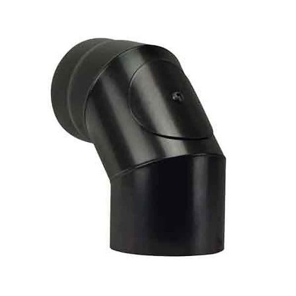 Gomito a 90 ° con Ispezione per Stufa a Legna Plus Light Ø 150 mm Save