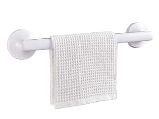 Porta Asciugamano Bagno in Abs+tpr 421 MMX73X59 Bianco Aglaia 3 Pezzi - 2