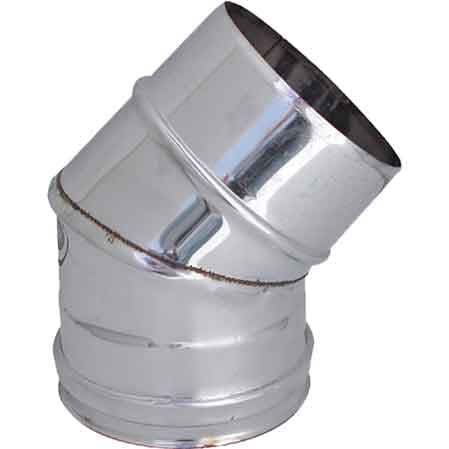 Gomito a 45 ° per Canne Fumarie Ee ? 110 mm - 2