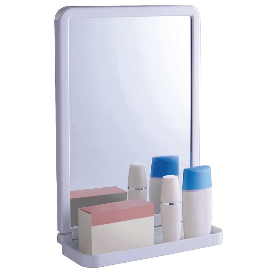 Specchio Bagno con Mensola in ABS 299 MMX200X87 Bianco Aglaia - 2