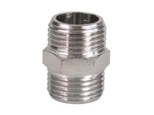 Niples Maschio Ottone Cromato m ? 10 Pezzi - 2