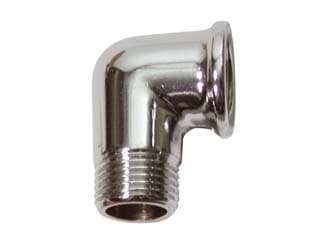 Gomito Maschio Femmina Ottone Cromato Mf ½ 10 Pezzi - 2