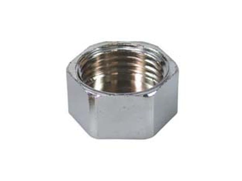 Tappo Femmina Ottone Cromato F 1/2 10 Pezzi