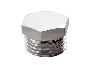 Tappo Maschio Ottone Cromato m 1/2 10 Pezzi - 2