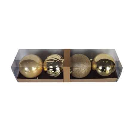 Palline di Natale Ø 8 cm Conf Colore Rosso 12 Pezzi - 2