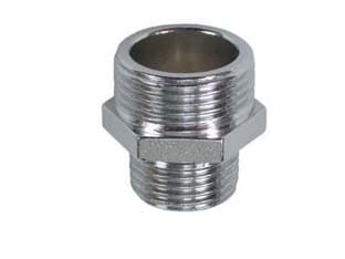 Niples Ridotto Ottone Cromato mm ?x ½ 10 Pezzi - 2