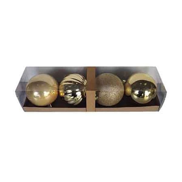 Palline di Natale Ø 6 cm Conf Colore Oro 12 Pezzi - 2