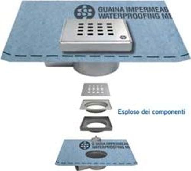 Chiusino Regolabile Sifonato per Doccia con Guaina 10 CMX10 Guaina 1 MX1 - 2