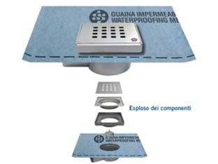 Chiusino Regolabile Sifonato per Doccia con Guaina 10 CMX10 Guaina 1 MX1 - 2