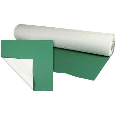 Mollettone Copritavolo H. 140 cm Bianco verde Rotolo 20 m - 2