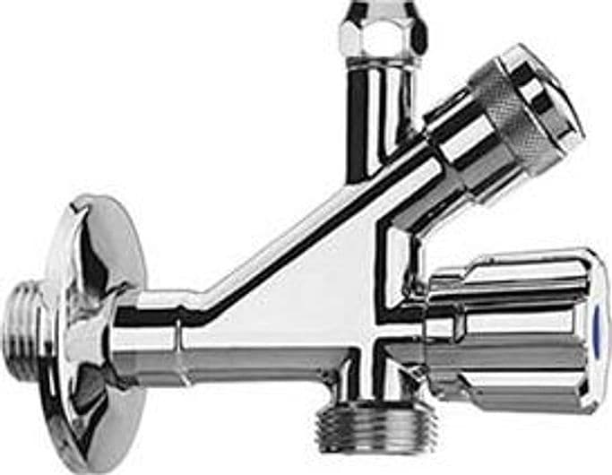 Rubinetto Combinato Lavatrice con Filtro 1/2x3/4 Ø 10 mm - 2