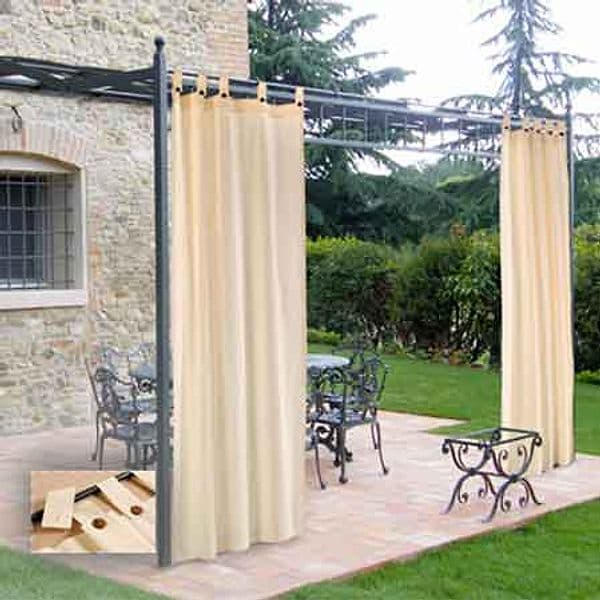 Tenda da Sole per Gazebo 160 x 270 cm Colore Ecrù - 2