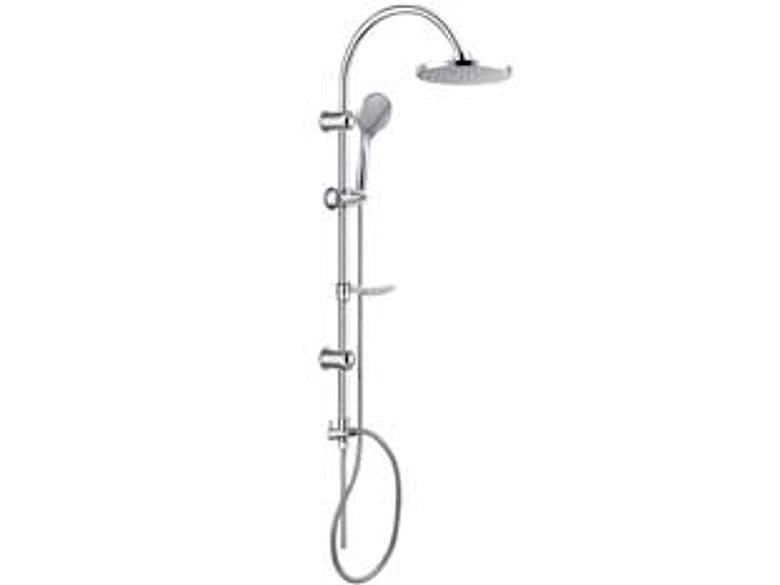 Colonna Doccia Lusso Cromata Tonda Soffione Ø 20 mm cm Aglaia - 2
