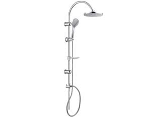 Colonna Doccia Lusso Cromata Tonda Soffione Ø 20 mm cm Aglaia - 2
