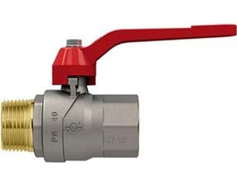 Valvola a Sfera m F con Maniglia a Leva Evolution Mf 1/2 Pressione 6 Pezzi - 2