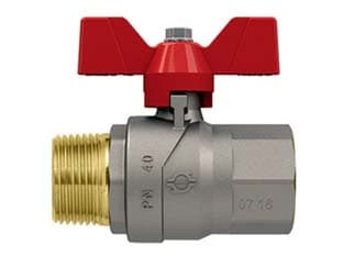 Valvola a Sfera m F con Maniglia a Farfalla Evolution Mf ½ 6 Pezzi - 2