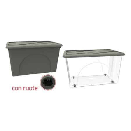 Contenitore Multiuso Storage Box 30 l Col Grigio Talpa - 2