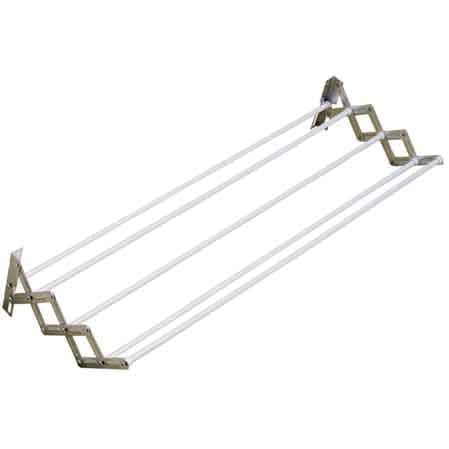 Stendibiancheria da Parete a Pantografo 80 x 28 4 Mt di Stenditura 6 Pezzi - 2