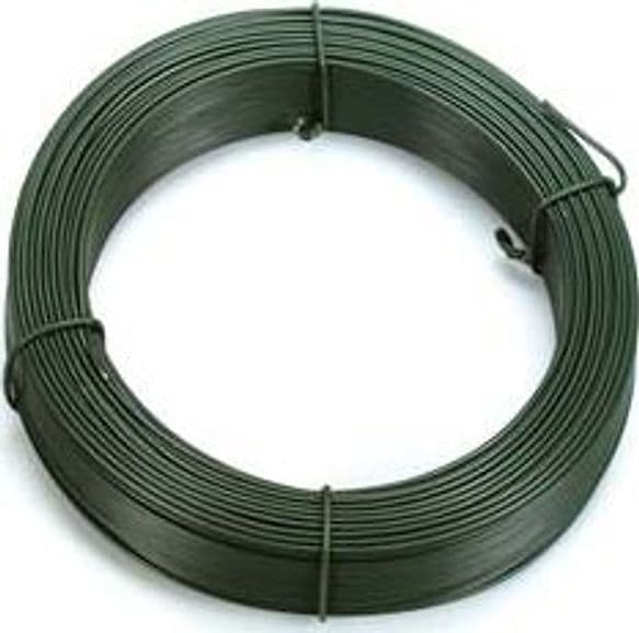 Filo Ferro Zincato e Plastificato Verde in Matasse 100 m N°10 Filo Ø 15 - 2