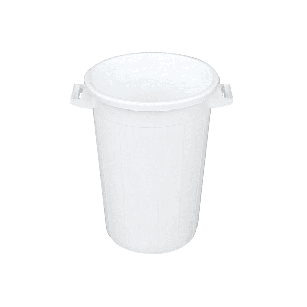 Bidone per Rifiuti Bianco 50 l Ø 44X45H - 2